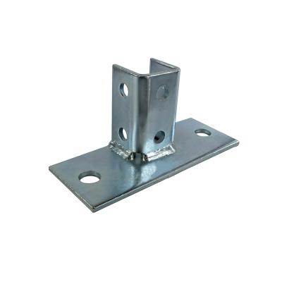 China 6mm Galvanized Finish Low Carbon Steel Brackets Cast Post Bases for sale