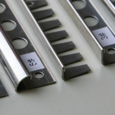 China 20mm 6mm 15mm Stainless Steel Inside Corner Trim Outside for sale