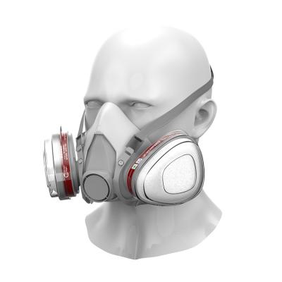 China GB2626-2006 Antigas Full Face Reusable Painted Petrol Gas Mask for sale