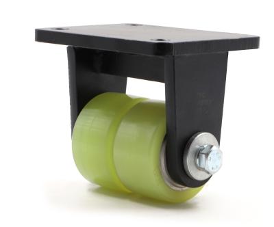 China Fixed 1900KG Dual Wheel Swivel Casters 4 Inch Polyurethane Wheels for sale