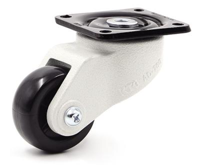 China Nylon 150KG Adjustable Height Caster Wheels 2 Inch Swivel Casters for sale
