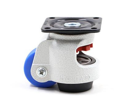 China 540KG Height Adjustable Castor Wheels 72mm Machine Leveling Casters for sale