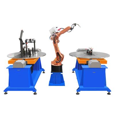 China Robot Arm 6 Axis Motorcycle Frame Robotic Welding Station Robot Welding Positioner for sale