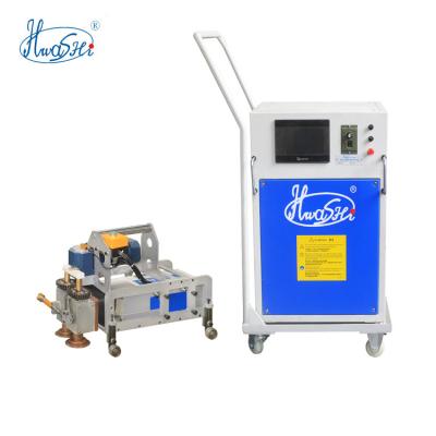 China Three-Phase Top Standing Roof Covering Sheet Seam Welding Machine High Speed for sale