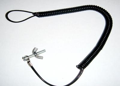 China Galvanized Bulldog Coiled Retractable Safety Lanyard Kevlar Cut Resistant Security Pistol for sale