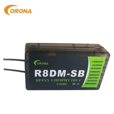 China 2.4g Jr Dmss Compatible Receivers Rc Remote Control For Rc Helicopter Corona R8DM-SB for sale