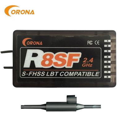 China 8 Ch Futaba S-Fhss 2.4ghz Futaba 8 Channel Receiver Rc Helicopter Transmitter Receiver Corona R8SF for sale