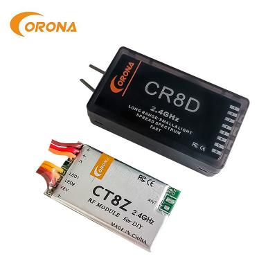 China Corona Micro 2.4 Ghz Receiver Transmitter Corona DIY CT8Z CR8D Set for sale