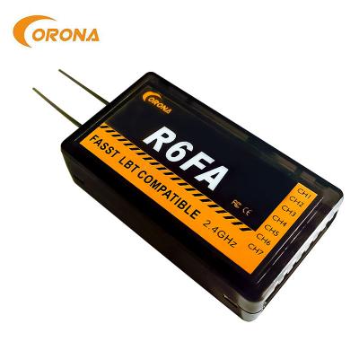 China 2.4 Ghz 6 Channel Receiver Transmitter Fasst Compatible Receiver For Rc Car Drone Corona R6FA for sale