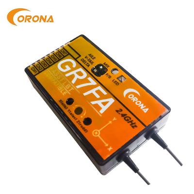 China Futaba Gyro Receiver Futaba 2.4 Ghz Fasst Receiver Rc Transmitter And Receiver Corona GR7FA for sale