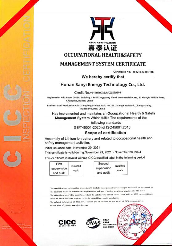 CICC - Hunan Sanyi Energy Technolody limited