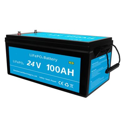 中国 Lifepo4 BMS 2560Wh 24V 100Ah RVキャンピングカー用リチウム電池 販売のため