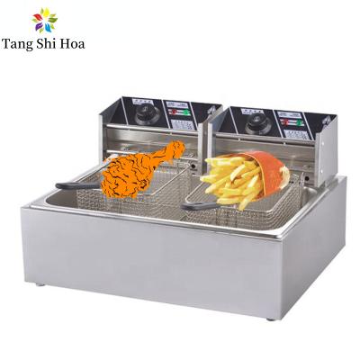 China 12L Commercial Electric Deep Fryer 200 Degree Temperature Electric Food Fryer for sale
