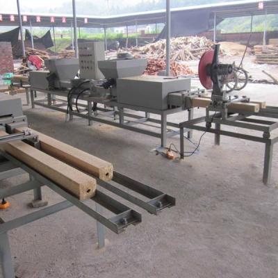 China Wood Pallet Feet Production Line Sawdust Block Extruding Machine for sale