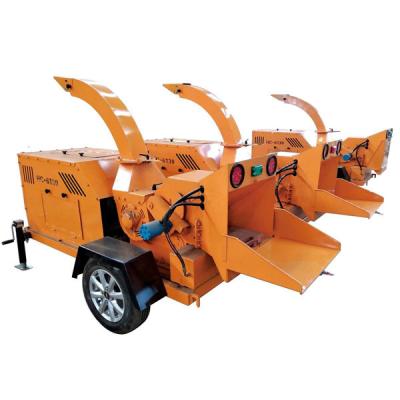 China Diesel Mobile Tree Branch Garden Wood Crushing Machine for sale