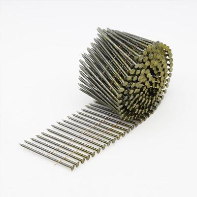 China Wire Collated Screw Ring Smooth Wood Pallet Coil Nail for sale