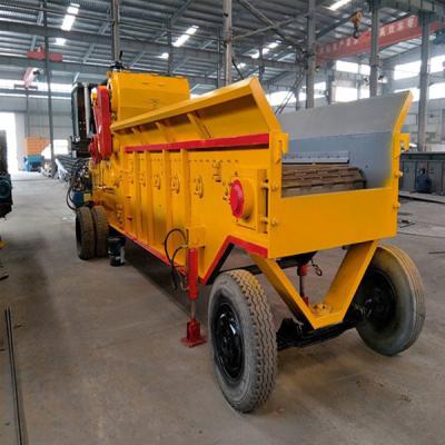 China Diesel Engine Mobile Wheels  Integrated Biomass Crusher for sale