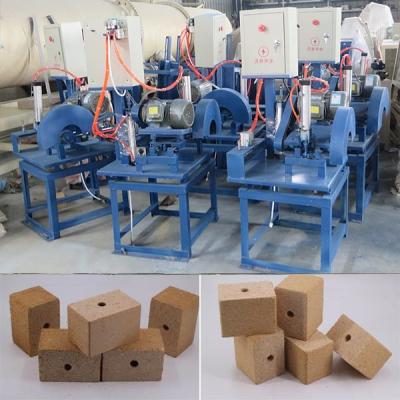 China Pressed Wooden Pallet Foot Pier Blocks Making Machine for sale
