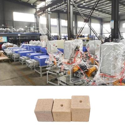 China Fumigation Free Sawdust Extruding Pallet Block Machine Automatic for sale