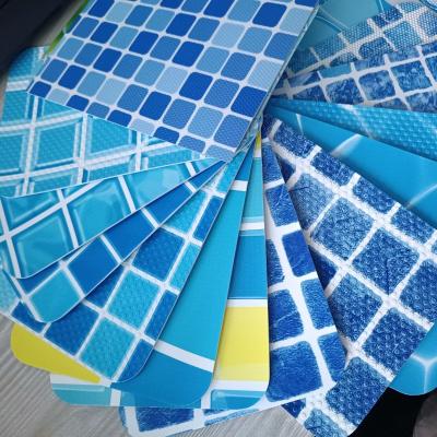 China Manufacturer of Anti-uv Ocean Colors Reinforced with Fabric pvc liner for swimming pool for sale