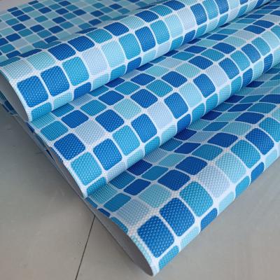 China Blue Liner Waterproof mosaic Anti-Slip UV-resistant pvc swimming pool liner for sale