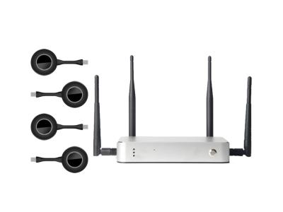 China 300Mbps Meeting Room Wireless Presentation System 4 Transmitter With 1 Receiver Box for sale