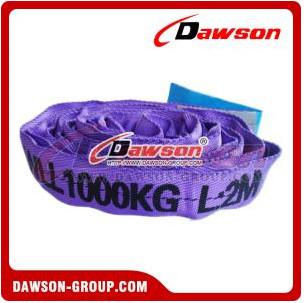 China Dawson 1000kg Endless polyester material round lifting webbing sling for sale