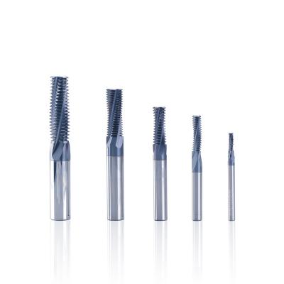 China Various Kinds Teeth Thread Carbide End Milling Cutters With Composite Coating for sale