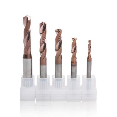 China Tungsten Carbide Twist Drill Bits 3XD Smooth With Shank Chamfering for sale