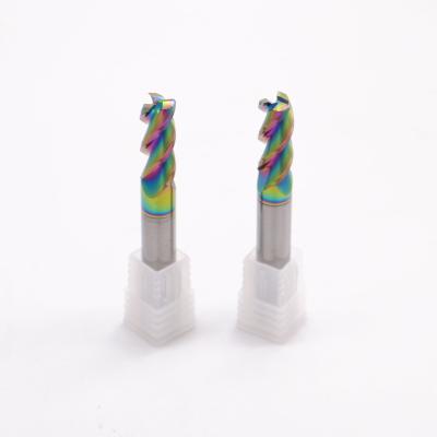 China Drow Carbide End Mill Drills and Customized Corner Radius, Inner R cutter with DLC coating Te koop
