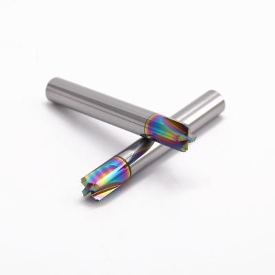 China DLC or AlTiN Coating Carbide End Milling Cutters Customized Width for Precision Cutting Te koop