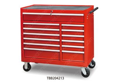 China Mobile Middle Metal Stainless Steel Roller Chest Tool Boxes Heavy Gauge Custom Color for sale