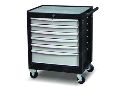 China Custom Color Drawer Slides Ball Bearing Tool Chest , Roll Around Tool Box 6 Drawer for sale