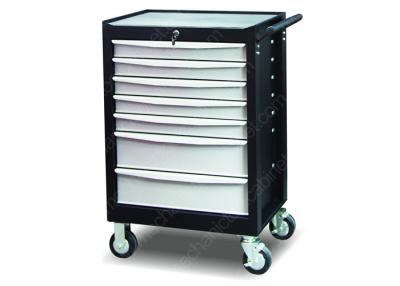 China Shop Garage Steel Rolling Tool Cabinet Mobile 7 Drawer Curve Drawer Handle for sale
