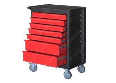 China Mobile Multi Drawer Tool Cabinet , Stand Up Tool Cabinet Side Push Handle for sale