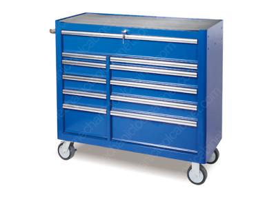 China Heavy Wheels Industrial Roller Cabinet 11 Drawer Stainless Steel SPCC Material for sale