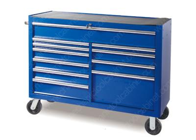 China 52 Inch Blue Metal Steel Locking Tool Cabinet , Roller Cabinet Tool Box for sale