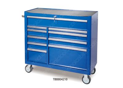China Power Coating Finish Industrial Steel 10 Drawer Roller Tool Cabinet for sale