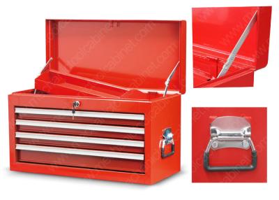 China Welded Construction Mechanic Tool Cabinet Solid Steel 4 Drawer Top Chest for sale