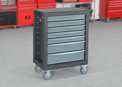 China 27 Inch Gray Color Mobile Tool Cabinet 7 Drawers For Large Capacity for sale