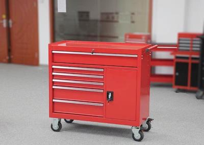 China Heavy Duty Red Color Storage 42 Inch Tool Cabinet Movable With Door For Tool Packaging for sale