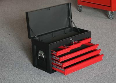 China 26 Inch 6 Drawers Red Color Metal Storage Top Tool Chests Lockable for sale