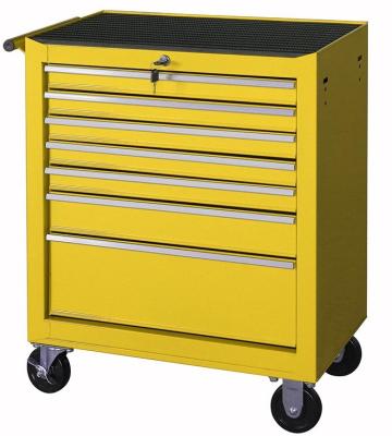 China 24in Movable Metal Mechanic 7 Drawer Tool Storage Cabinets On Wheels for sale