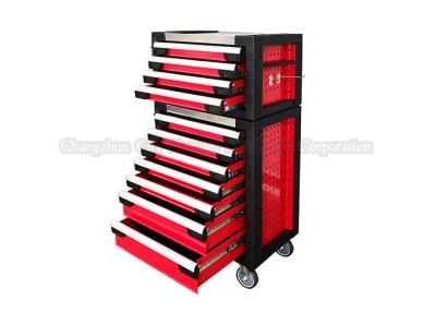 China 11 Drawer Trolley Mechanics red husky rolling tool box Tool Chest for sale