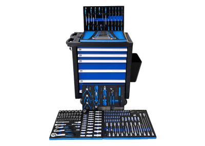 China Garage Equipment Reinforced Casters Tool Cabinet With Tools On Wheels for sale