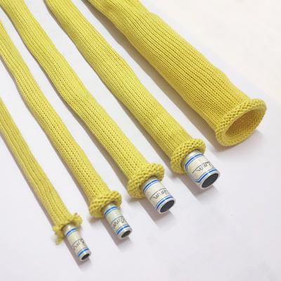 China Tempering furnace high temperature resistant 25mm aramid knitted sleeve bending tempered furnace heat insulation for sale