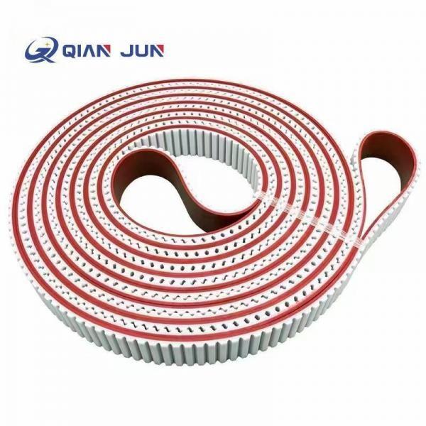 Quality high torque red rubber coating timing belts HTD 3m 5m coated timing belt with rubber for sale