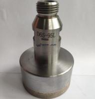Quality 1/2" GAS Sharp threaded diamond glass core drill bit 65mm diameter for glass for sale