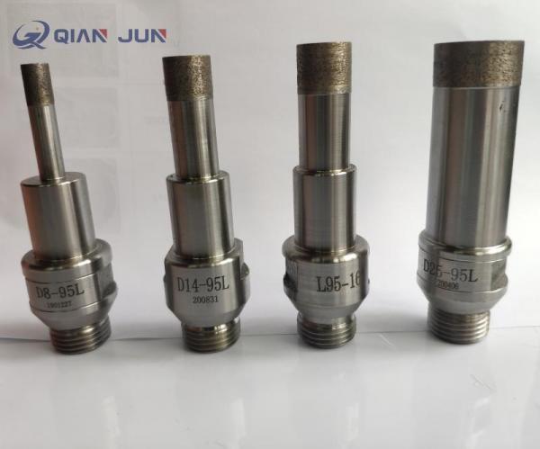 Quality Threaded Glass diamond core drill bits for glass drilling holes for sale