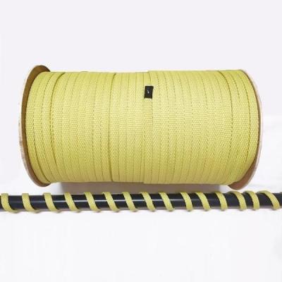 China Flat Aramid Kevlar Rope 12*3mm for sale